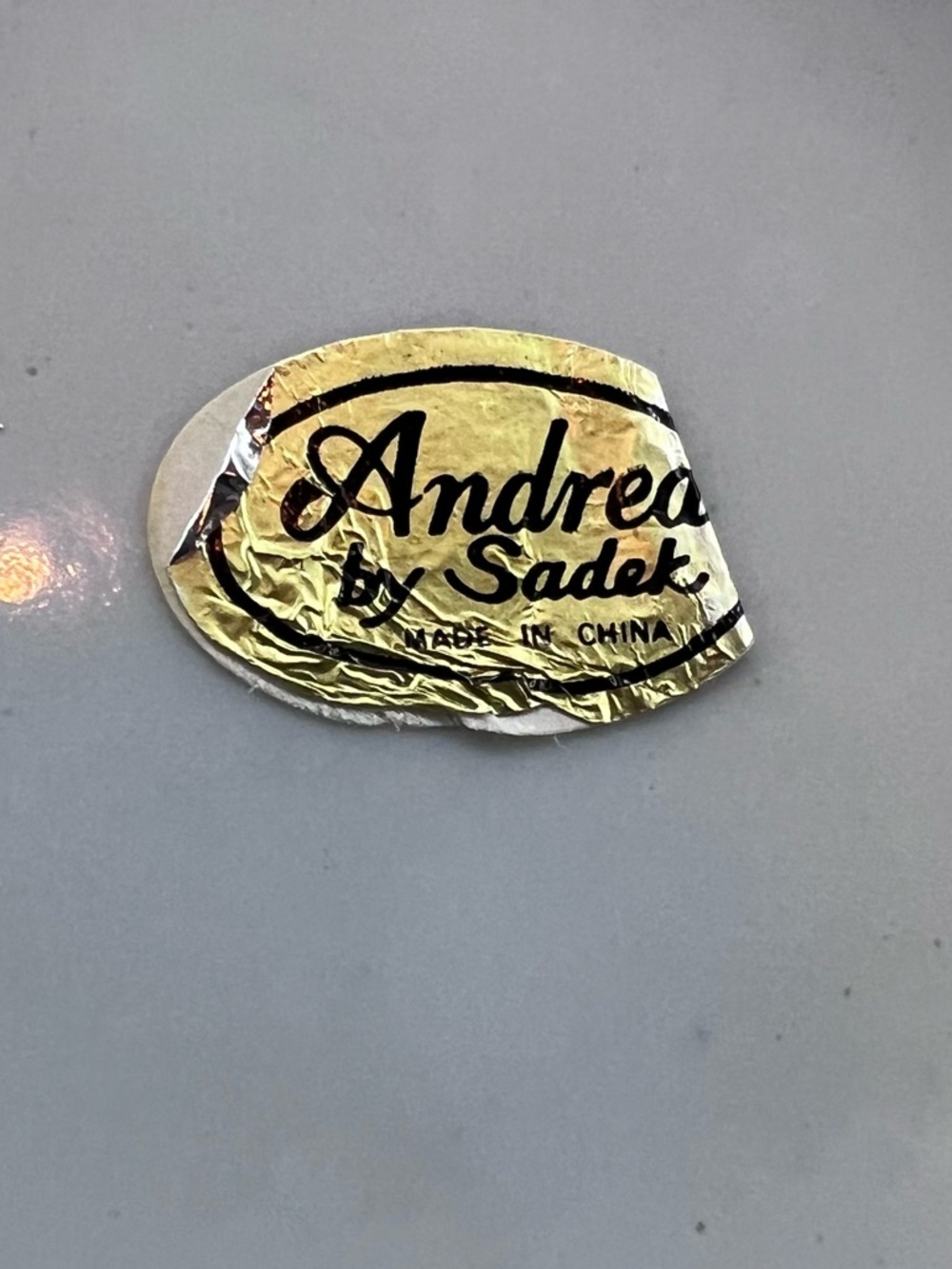 Vtg Andrea by Sadek Blue & White 8.5”Floral Porcelain Pitcher Vase - Picture 6 of 10